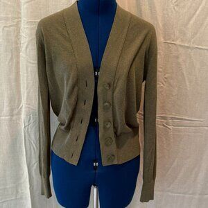 J. Crew Green Full Button Down Cardigan - XS